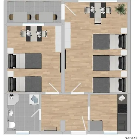 Sad165 Moeblierte Monteurwohnung Mit Balkon * Schwandorf in Bayern