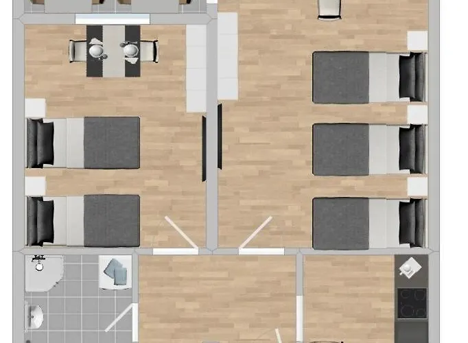 Sad165 Moeblierte Monteurwohnung Mit Balkon * Schwandorf
